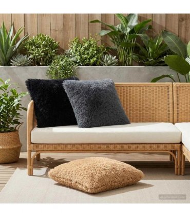 vidaXL Cushion Cover 2 pcs HEERLEN Anthracite 60 x 60 cm PV Fleece