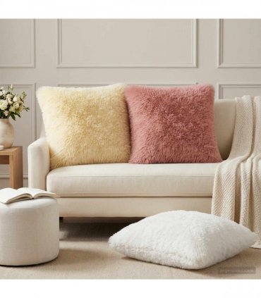 vidaXL Cushion Cover 2 pcs HEERLEN Cream 60 x 60 cm PV Fleece
