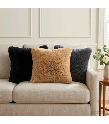 vidaXL Cushion Cover 6 pcs HEERLEN Anthracite 40 x 40 cm PV Fleece