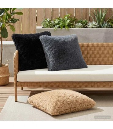 vidaXL Cushion Cover 6 pcs HEERLEN Anthracite 80 x 80 cm PV Fleece