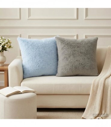 vidaXL Cushion Cover 2 pcs HEERLEN Light Grey 60 x 60 cm
