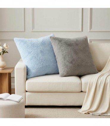 vidaXL Cushion Cover 6 pcs HEERLEN Light Grey 80 x 80 cm