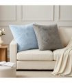 vidaXL Cushion Cover 6 pcs HEERLEN Light Grey 80 x 80 cm