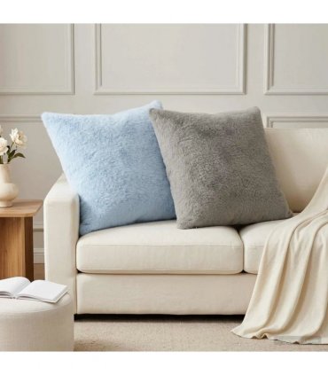 vidaXL Cushion Cover 6 pcs HEERLEN Light Grey 80 x 80 cm