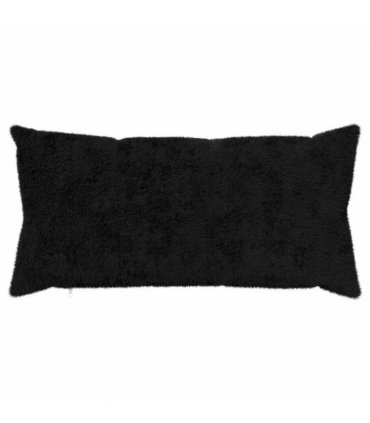 vidaXL Cushion Cover 2 pcs HEERLEN Black 40 x 80 cm Faux Rabbit Fur