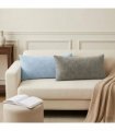 vidaXL Cushion Cover 2 pcs HEERLEN Light Grey 40 x 80 cm