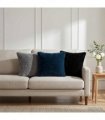 vidaXL Cushion Cover 6 pcs HEERLEN Black 40 x 40 cm Faux Rabbit Fur