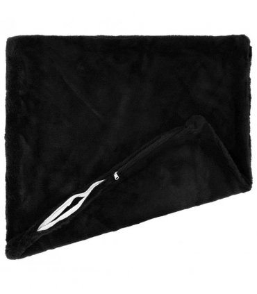 vidaXL Cushion Cover 6 pcs HEERLEN Black 40 x 40 cm Faux Rabbit Fur