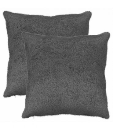 vidaXL Cushion Cover 2 pcs HEERLEN Dark Grey 60 x 60 cm