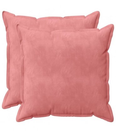 vidaXL Cushion Cover 2 pcs HOUTEN Pink 80 x 80 cm Velvet