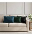 vidaXL Cushion Cover 2 pcs HOUTEN Black 40 x 60 cm Velvet