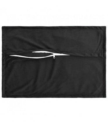 vidaXL Cushion Cover 2 pcs HOUTEN Black 40 x 60 cm Velvet