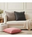 vidaXL Cushion Cover 6 pcs HOUTEN Light Grey 55 x 55 cm Velvet