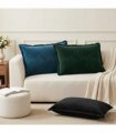vidaXL Cushion Cover 2 pcs HOUTEN Black 50 x 80 cm Velvet