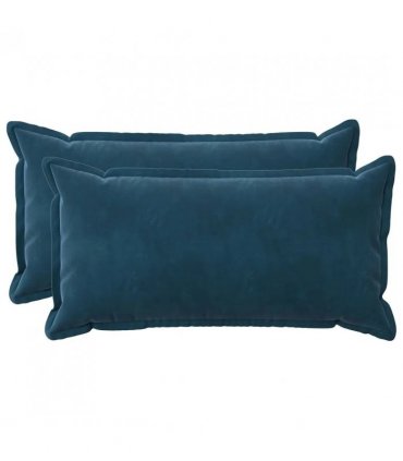 vidaXL Cushion Cover 2 pcs HOUTEN Blue 40 x 80 cm Velvet