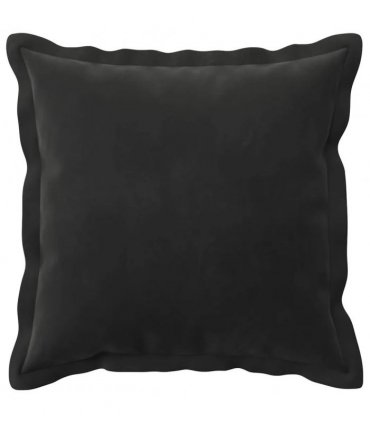 vidaXL Cushion Cover 6 pcs HOUTEN Black 40 x 40 cm Velvet