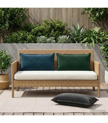 vidaXL Cushion Cover 6 pcs HOUTEN Dark Green 40 x 80 cm Velvet