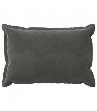vidaXL Cushion Cover 2 pcs HOUTEN Dark Grey 50 x 70 cm Velvet