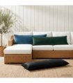 vidaXL Cushion Cover HOUTEN Black 40 x 145 cm Velvet
