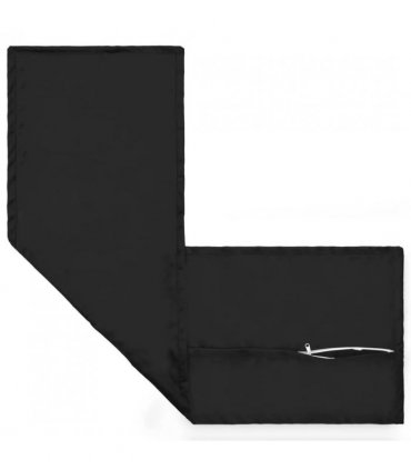 vidaXL Cushion Cover HOUTEN Black 40 x 145 cm Velvet