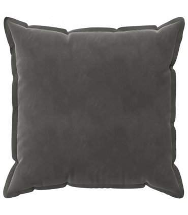 vidaXL Cushion Cover 6 pcs HOUTEN Dark Grey 80 x 80 cm Velvet