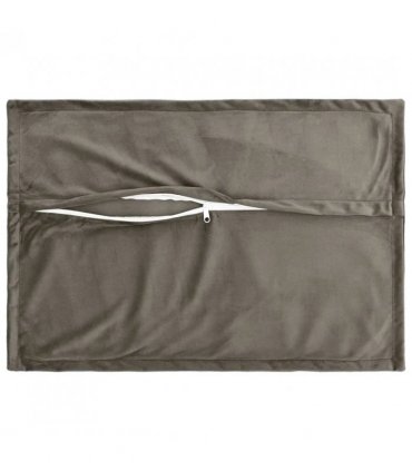 vidaXL Cushion Cover 6 pcs HOUTEN Light Grey 50 x 75 cm Velvet