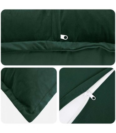 vidaXL Cushion Cover 6 pcs HOUTEN Dark Green 80 x 80 cm Velvet