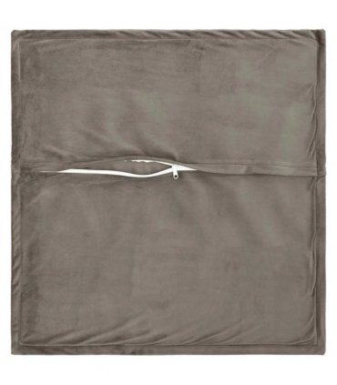 vidaXL Cushion Cover 6 pcs HOUTEN Light Grey 80 x 80 cm Velvet