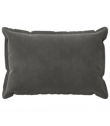 vidaXL Cushion Cover 2 pcs HOUTEN Dark Grey 50 x 80 cm Velvet