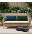 vidaXL Cushion Cover 2 pcs HOUTEN Black 40 x 70 cm Velvet
