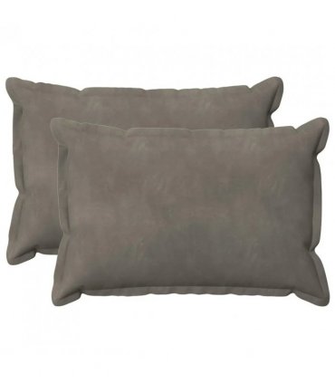 vidaXL Cushion Cover 2 pcs HOUTEN Light Grey 50 x 70 cm Velvet
