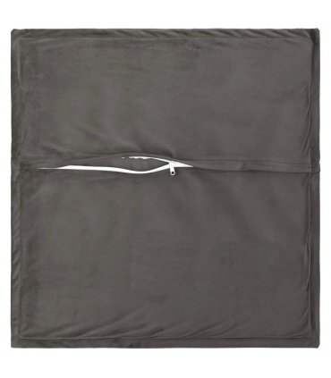 vidaXL Cushion Cover 6 pcs HOUTEN Dark Grey 60 x 60 cm Velvet