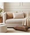 vidaXL Cushion Cover 2 pcs HOUTEN Brown 40 x 80 cm Chenille Fabric