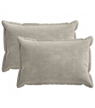 vidaXL Cushion Cover 2 pcs HOUTEN Light Grey 30 x 50 cm