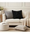 vidaXL Cushion Cover 2 pcs HOUTEN Light Grey 45 x 45 cm