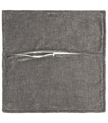 vidaXL Cushion Cover 2 pcs HOUTEN Dark Grey 50 x 50 cm Chenille Fabric