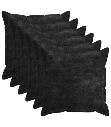 vidaXL Cushion Cover 6 pcs HOUTEN Anthracite 80 x 80 cm