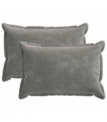 vidaXL Cushion Cover 2 pcs HOUTEN Dark Grey 30 x 50 cm Chenille Fabric