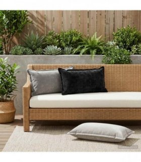 vidaXL Cushion Cover 2 pcs HOUTEN Light Grey 40 x 80 cm