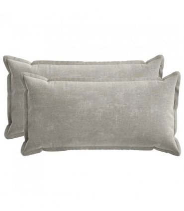vidaXL Cushion Cover 2 pcs HOUTEN Light Grey 40 x 80 cm