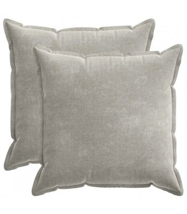 vidaXL Cushion Cover 2 pcs HOUTEN Light Grey 60 x 60 cm