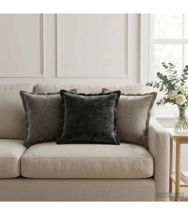 vidaXL Cushion Cover 6 pcs HOUTEN Anthracite 40 x 40 cm