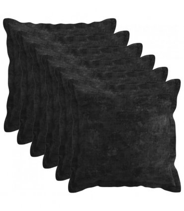 vidaXL Cushion Cover 6 pcs HOUTEN Anthracite 40 x 40 cm