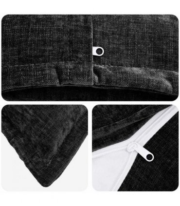 vidaXL Cushion Cover 6 pcs HOUTEN Anthracite 40 x 40 cm