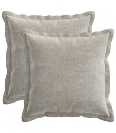 vidaXL Cushion Cover 2 pcs HOUTEN Light Grey 40 x 40 cm