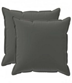 vidaXL Cushion Cover 2 pcs HOUTEN Anthracite 80 x 80 cm Polyester