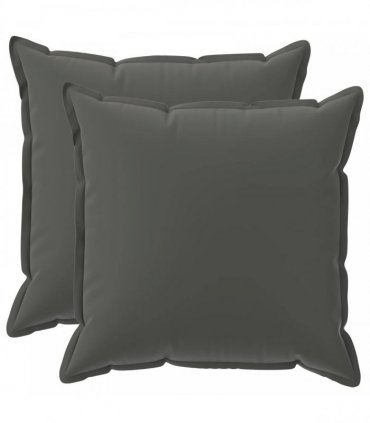 vidaXL Cushion Cover 2 pcs HOUTEN Anthracite 80 x 80 cm Polyester