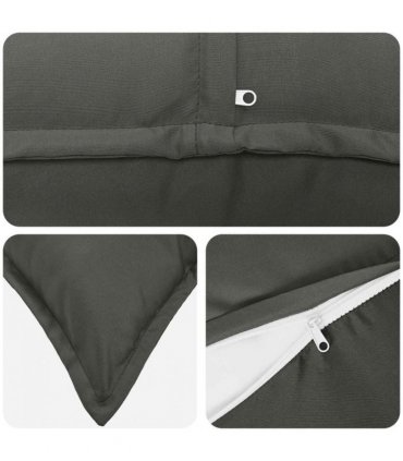 vidaXL Cushion Cover 2 pcs HOUTEN Anthracite 80 x 80 cm Polyester