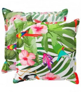 vidaXL Cushion Cover 2 pcs HOUTEN Multicolour 80 x 80 cm Polyester