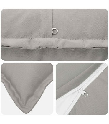 vidaXL Cushion Cover 2 pcs HOUTEN Grey 50 x 80 cm Polyester